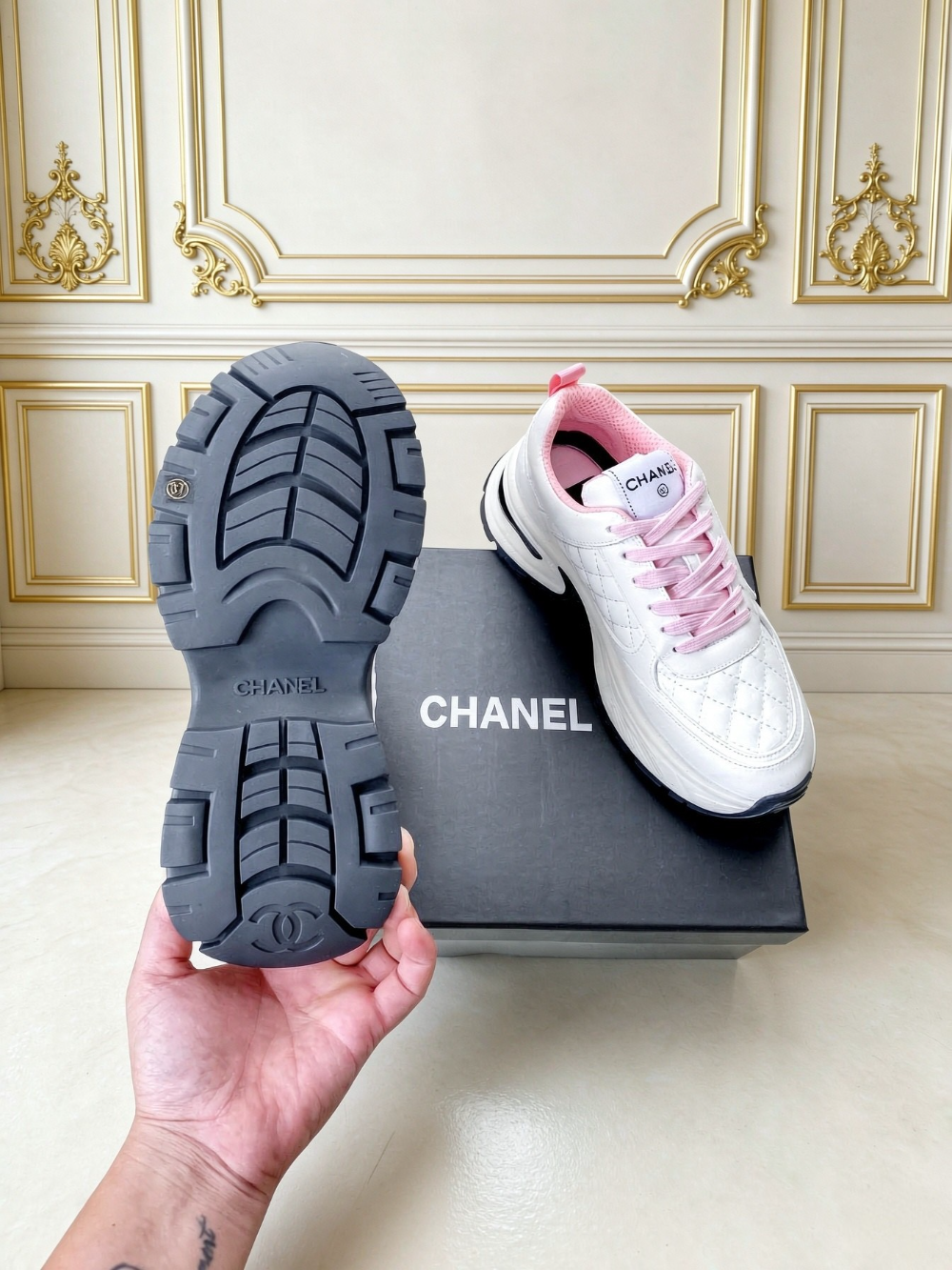 CEM368 Designer Shoes women Sneakers shoes for women pink white color Sneaker high quality size 35-41