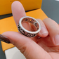 LEM572 New Classic Ring Brand Designer Titanium Steel Ring Gold Ring Women Mens Ring Love Promise Jewelry