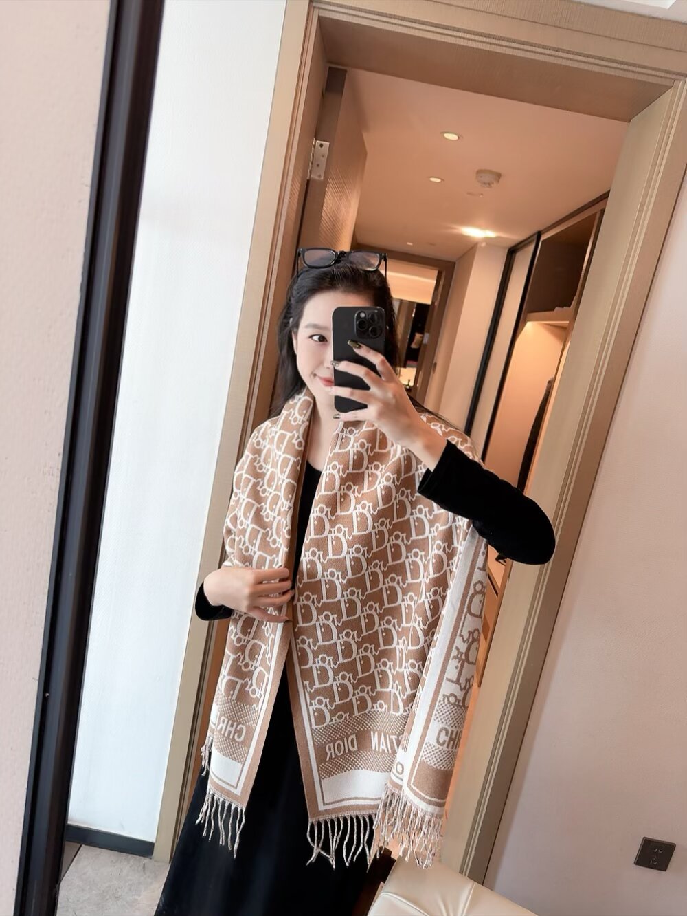 DEM234 Scarf Designer Classic Plaid Women Man Designer Scarf 100% Cashmere Scarves For Winter Warm Womens and mens Long Wrs