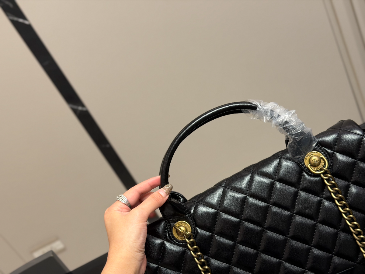 CEM371 New arrive fashion black color bag for woman beautiful gift to choose size 33*25cm