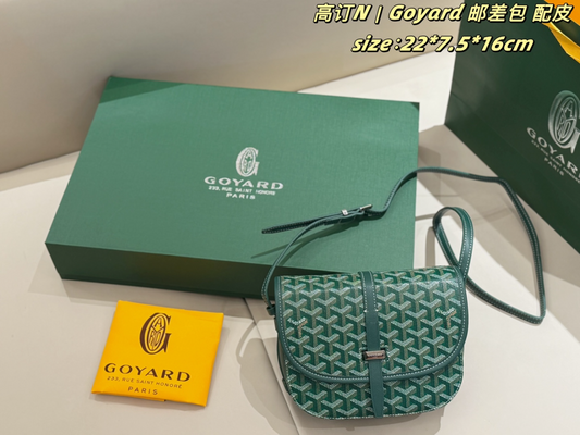 GOEM05 New trendy classic full-print crossbody bag with vintage saddle design - an elegant commuter bag that is versatile and suitable for all occasions for women 22*7.5*16cm