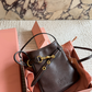 MIU03 New arrive fashion black brown color bag for woman beautiful gift to choose gift size to choose 18*17cm