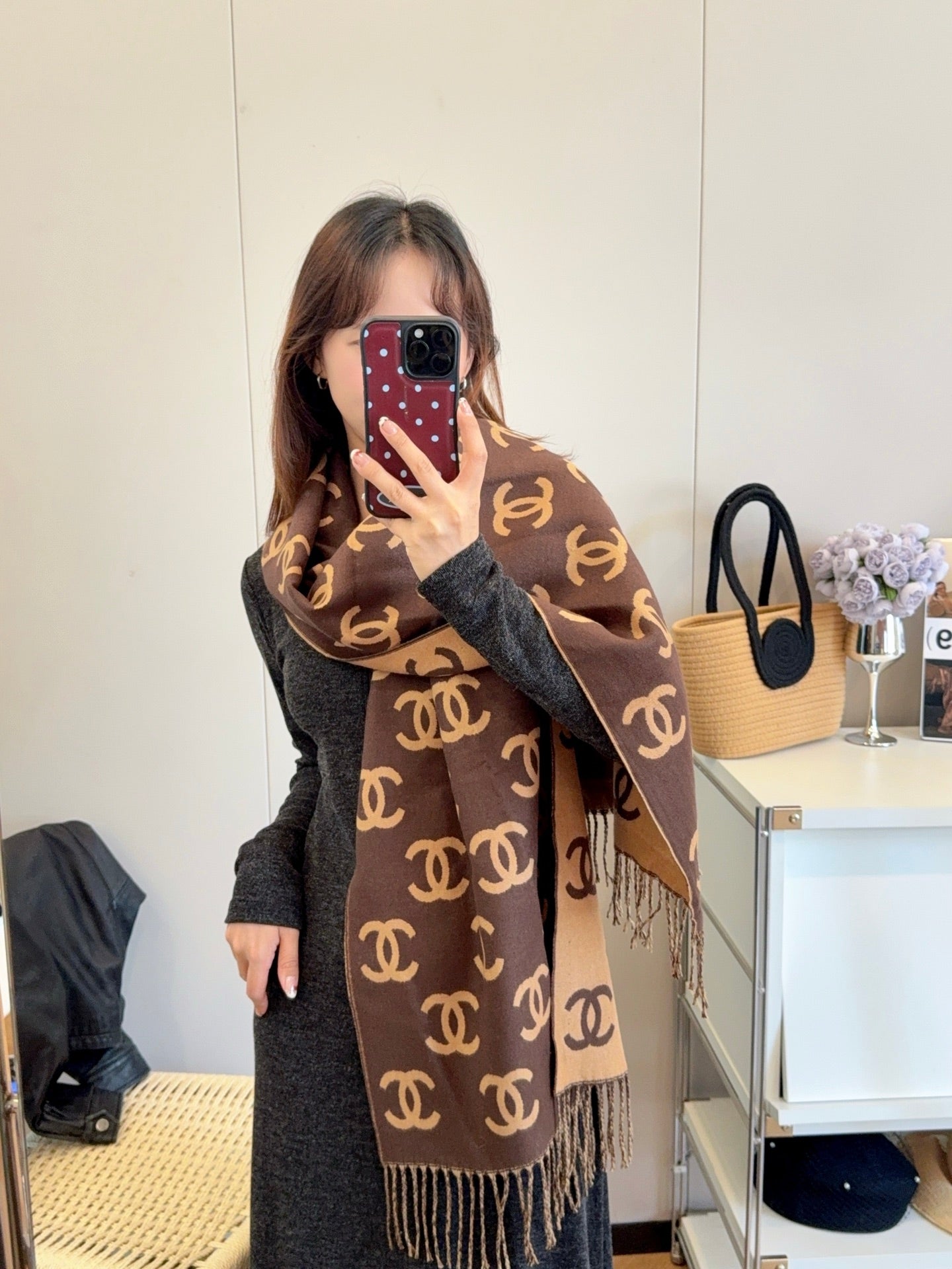 CEM174 Designer Scarf Winter Scarf pashmina for Designers warm Scarfs Fashion Classic Women imitate Cashmere Wool Long Shawl Wrap 45*180cm