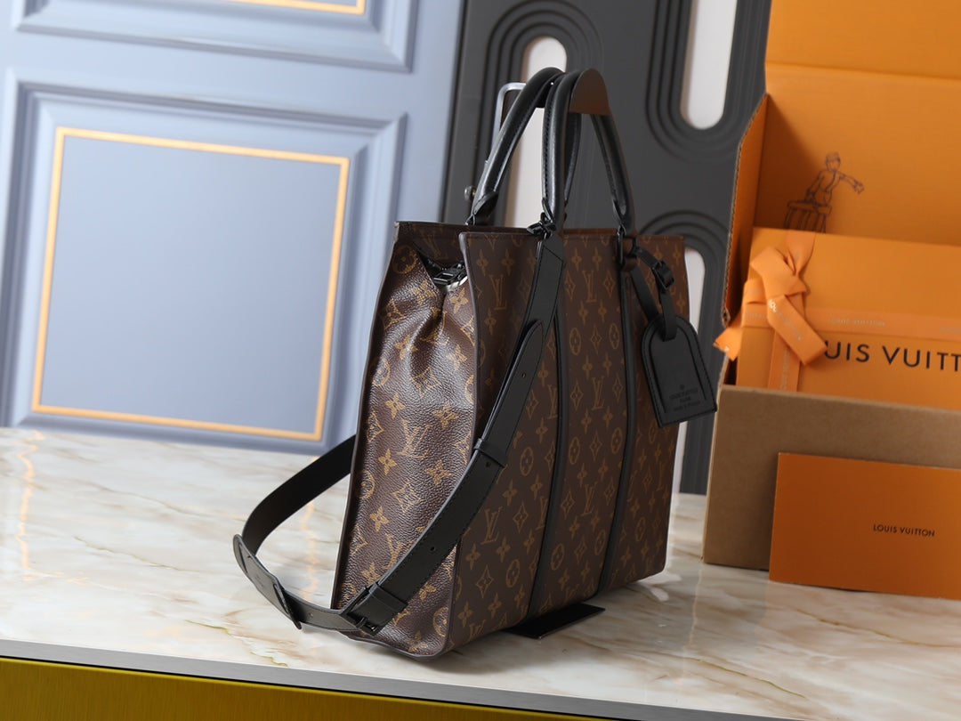 LEM330 Hot sale fashion black brown  bag for woman and men gift size 31*39*8.5cm