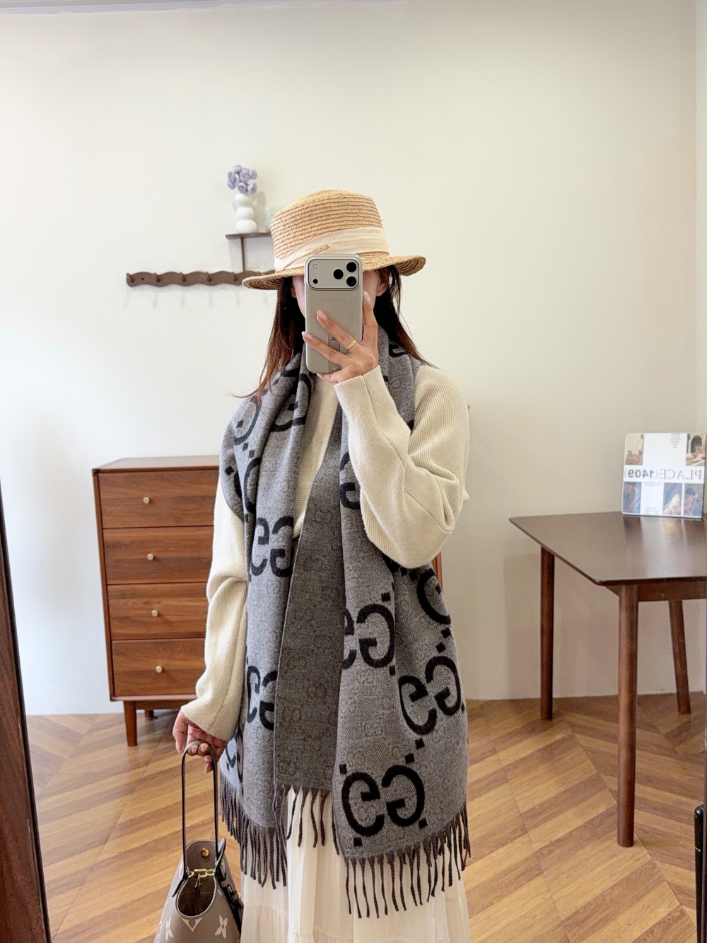 GEM193 new arrive  Hot sale brown grey color fashion beautiful  scarf  for woman gift  to choose size 180*60cm