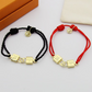 LEM471 New trendy open-style bracelet - Metal lock letter wristband - Women's couple accessory