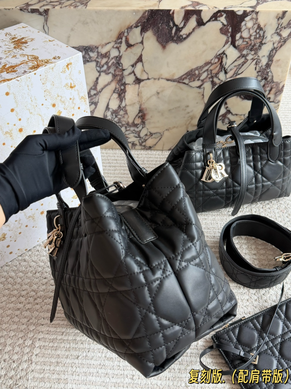 DEM373  New arrive fashion black white pink khaki beige color bag for woman beautiful gift to choose 2 size