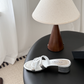 CEM312 New trendy slippers featuring a simple double-ring design are elegant and versatile perfect for summer and available in multiple colors