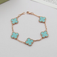 VAEM22 New trendy four-leaf collar chain bracelet personalized luxury high-end accessory available as a gift option