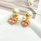 DEM293 New Arrive Fashion  Hot Sale  with Pearl Pink Earring  for Woman Jewelry To Choose Gift not with Box