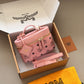 DEM300 New arrive fashion Makeup bag pink brown bag for woman beautiful gift to choose gift 19*12cm