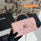 CEM393 New arrive fashion black white light blue silver khaki pink caramel color bag for woman beautiful gift to choose size 19*10cm