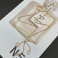 CEM499 Hot sale Fashion Titanium Stainless Steel heart Wedding diamond Necklace Bague Femme for woman gift