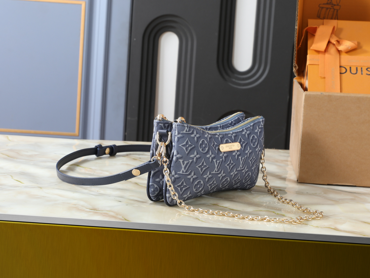 LEM624 New arrive fashion blue grey bag for woman hands bag beautiful gift to choose gift 24.5 x 13.5 x 6.5cm