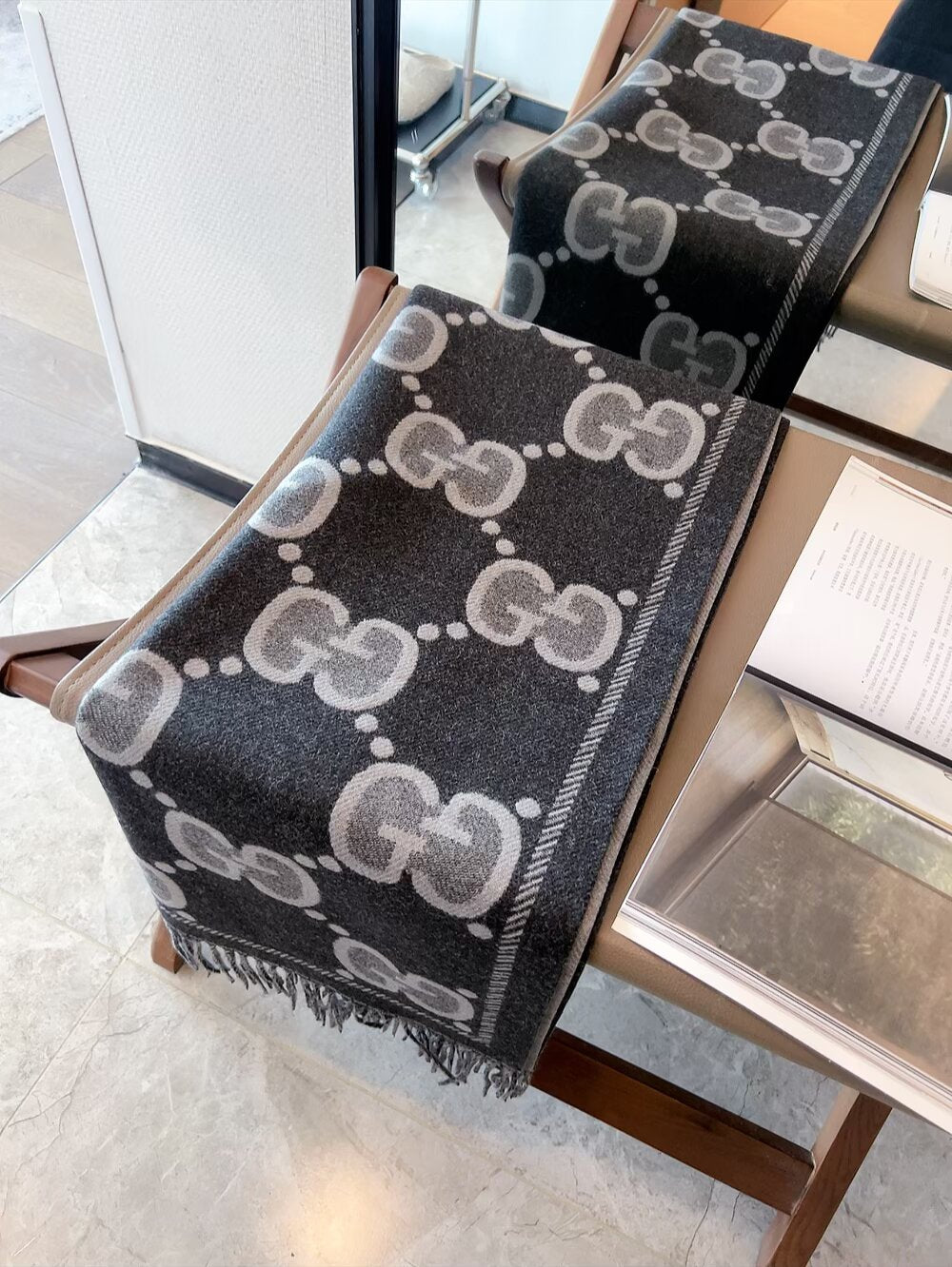 GEM114 Cashmere knitted scarf Women Man Designer Scarf fashion brand Cashmere Scarves For Winter Womens and mens Long Wraps Size  60*200cm