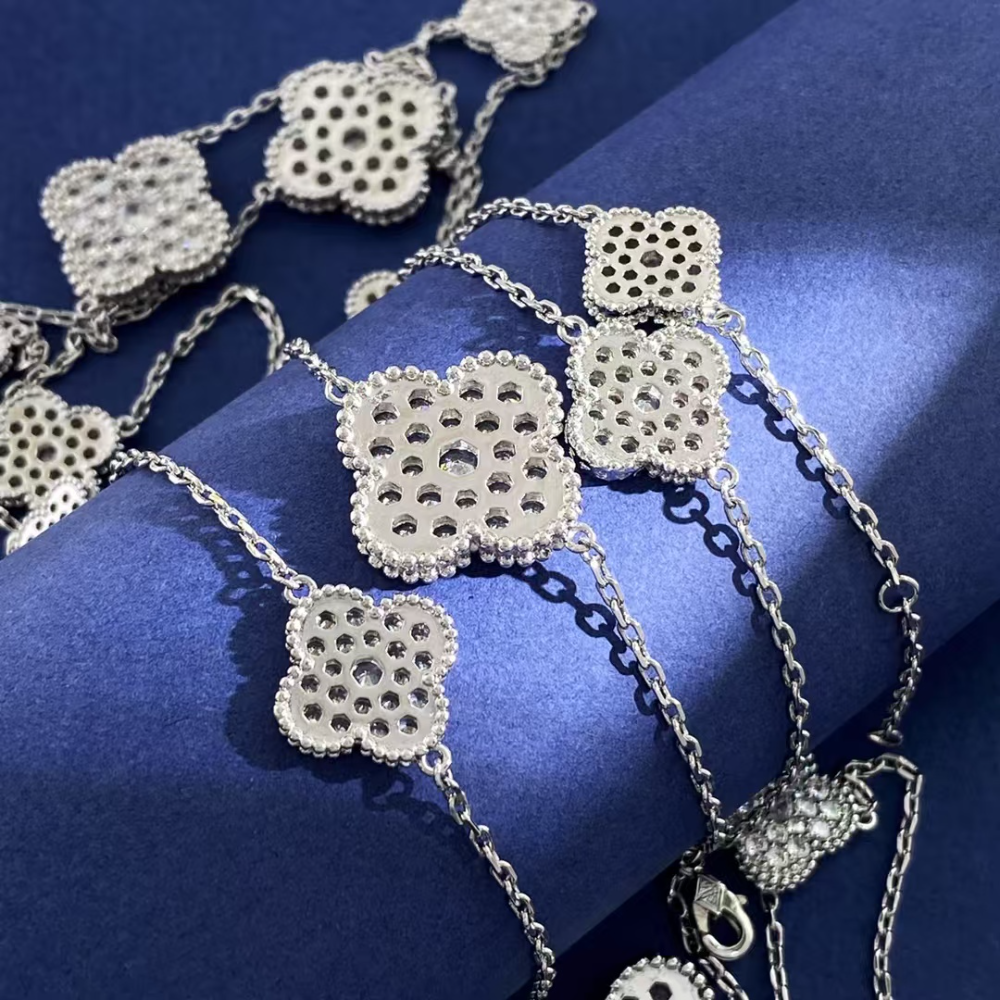 FY102 New Fashion Gold Color Long Diamond Necklace  for Woman Jewelry Beautiful Jewelry To Choose Gift