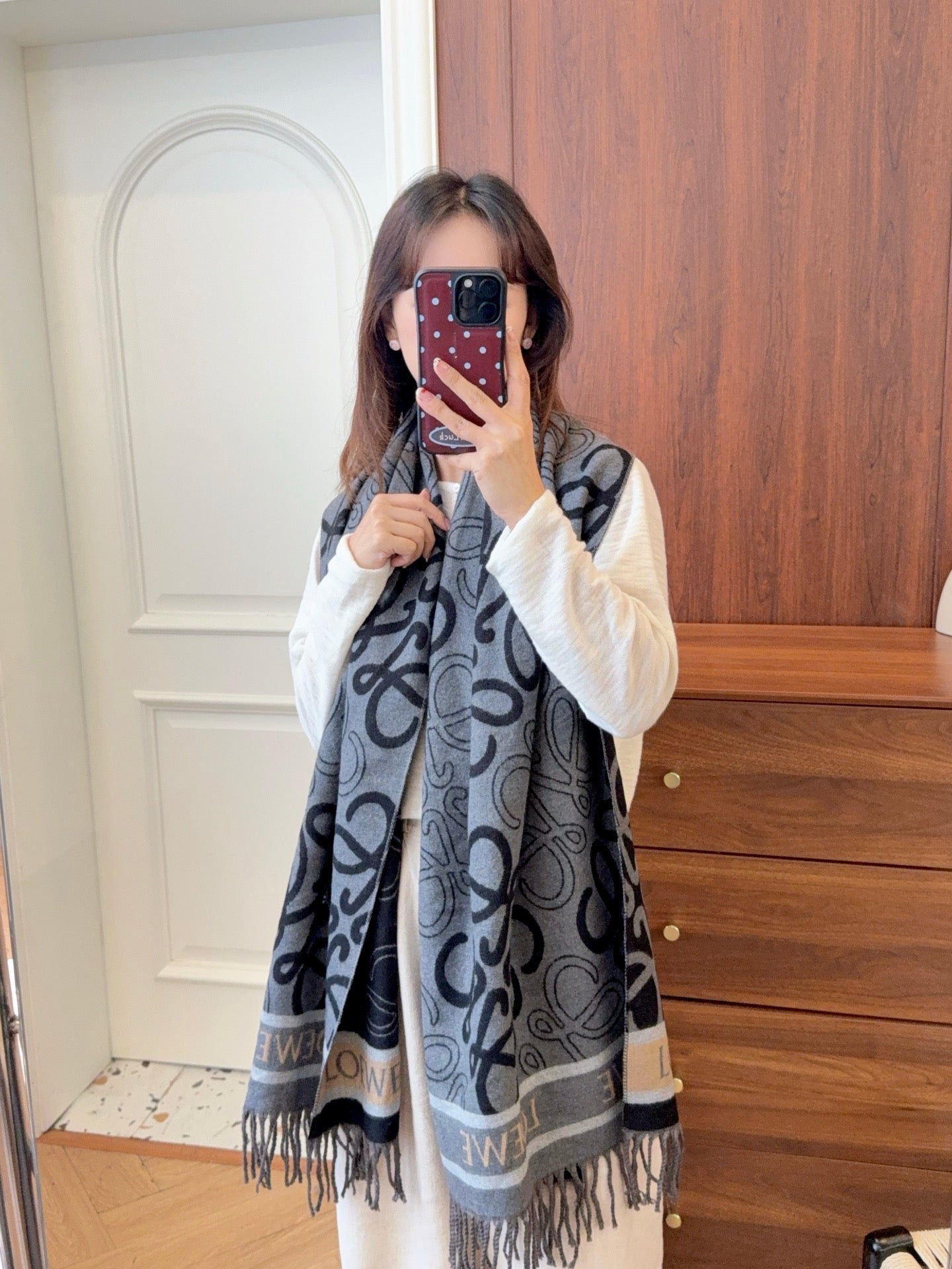 WEM02 luxury Designer Cashmere Scarf Winter Women Long Scarf Quality Headband Fashion Men brand Scarves Classic Printed Check Big Plaid Shawls Soft comfortable gift 65*180CM