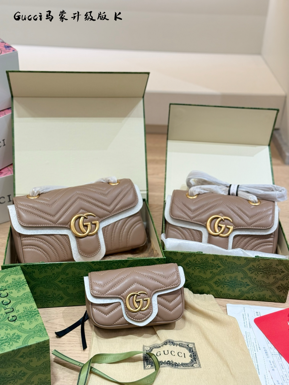 GEM229 New arrive fashion black white khaki color bag for woman beautiful gift to choose 3 size