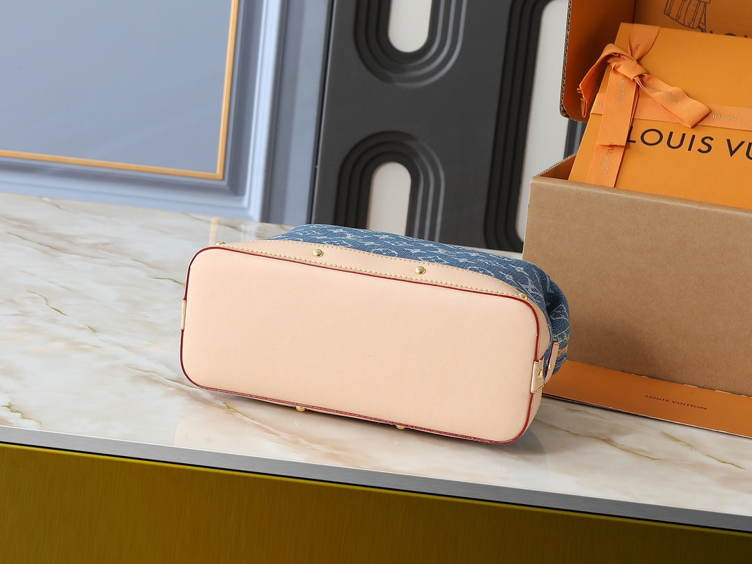 LEM280 Designer Bag Makeup Bag Luxury Cosmetic bag High Quality Women's Handbag Purse Cowhide travel Storage Bag Toiletry Bag Mini Brown vanity bag designer cosmetic bag 27 x 18 x 9cm