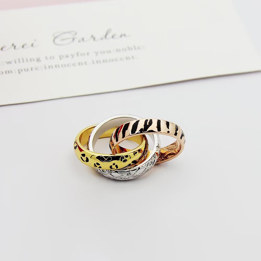 CEM165 Designer For Women love Ring Gold Sliver men rings jewelry with stones