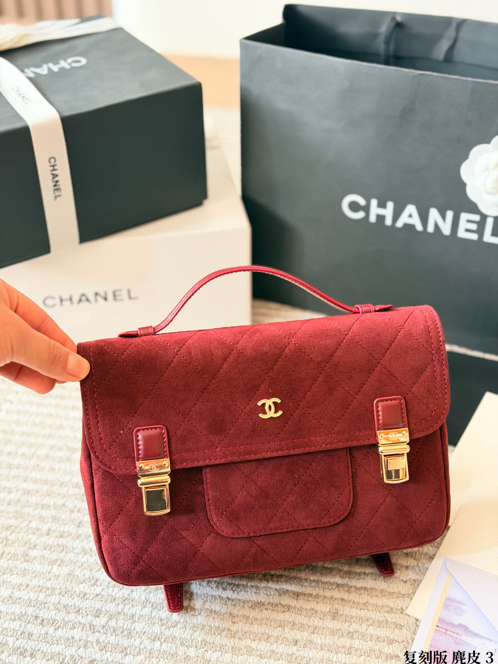 CEM470 New arrive fashion black red grey yellow color bag for woman beautiful gift to choose  25*17cm
