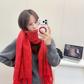 GEM194 new arrive  Hot sale  brown dark gray red khaki color fashion beautiful  scarf  for woman gift  to choose size 180*60cm