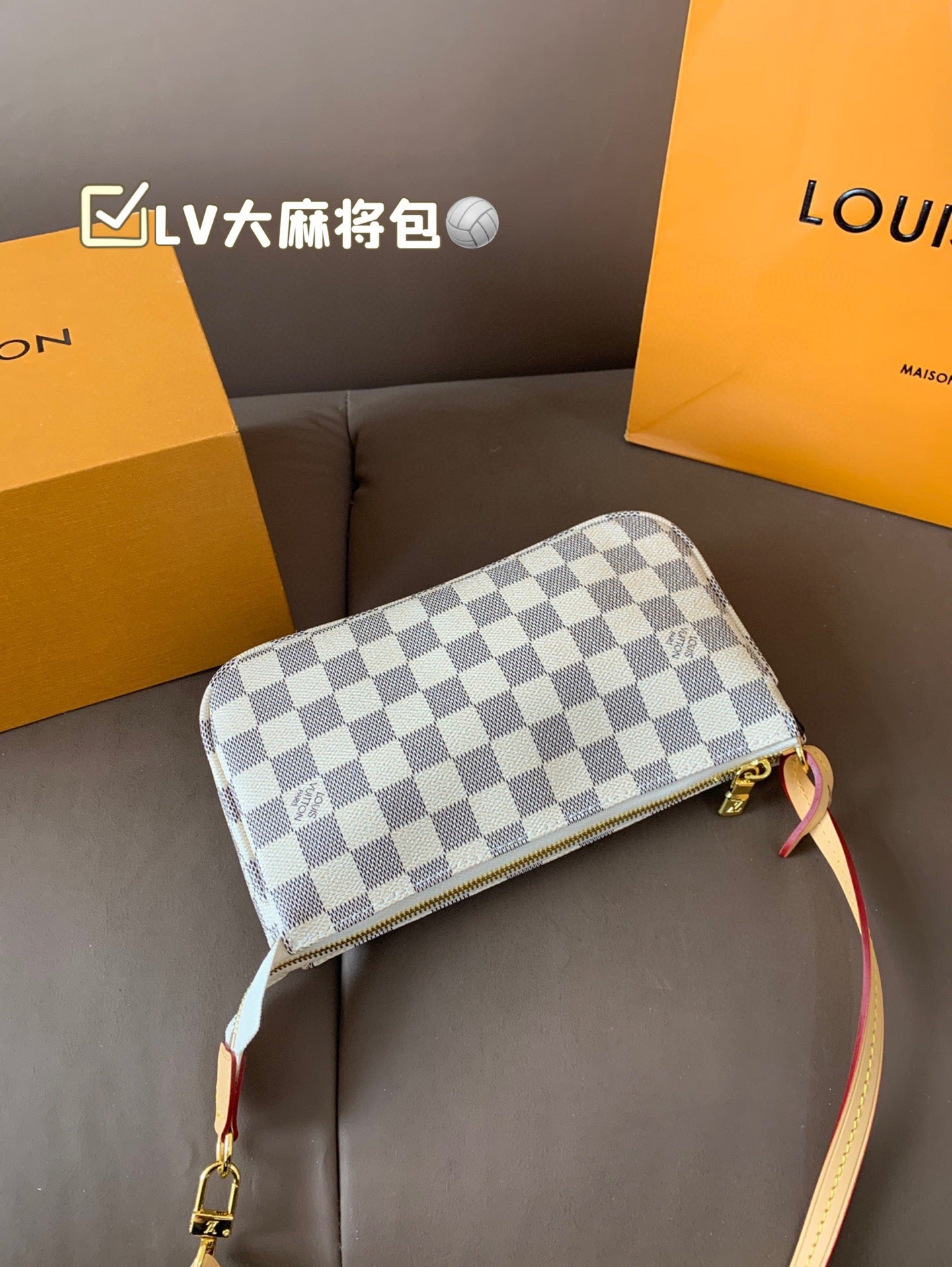 LEM314 New Arrive Hot Sale Black white design  Fashion wallet Bag It Come with Box 22*12cm