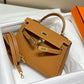 HEM92 TOP Original Top-grade original single-layer leather New Genuine Leather Women's Crossbody Stewardess 19CM