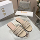 DEM345 Designer women Slippers red blue color sandals shoes for women high quality size 35 to 43