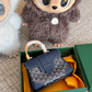GOEM13 New arrive fashion brown deep blue green white red black grey orange color bag for woman beautiful gift to choose 30*38cm
