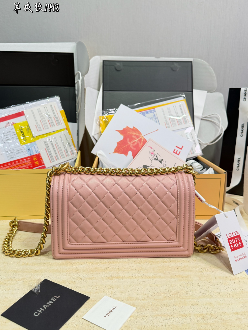 CEM292 New arrive fashion black white pink bag for woman hands bag beautiful gift to choose gift 25*15cm