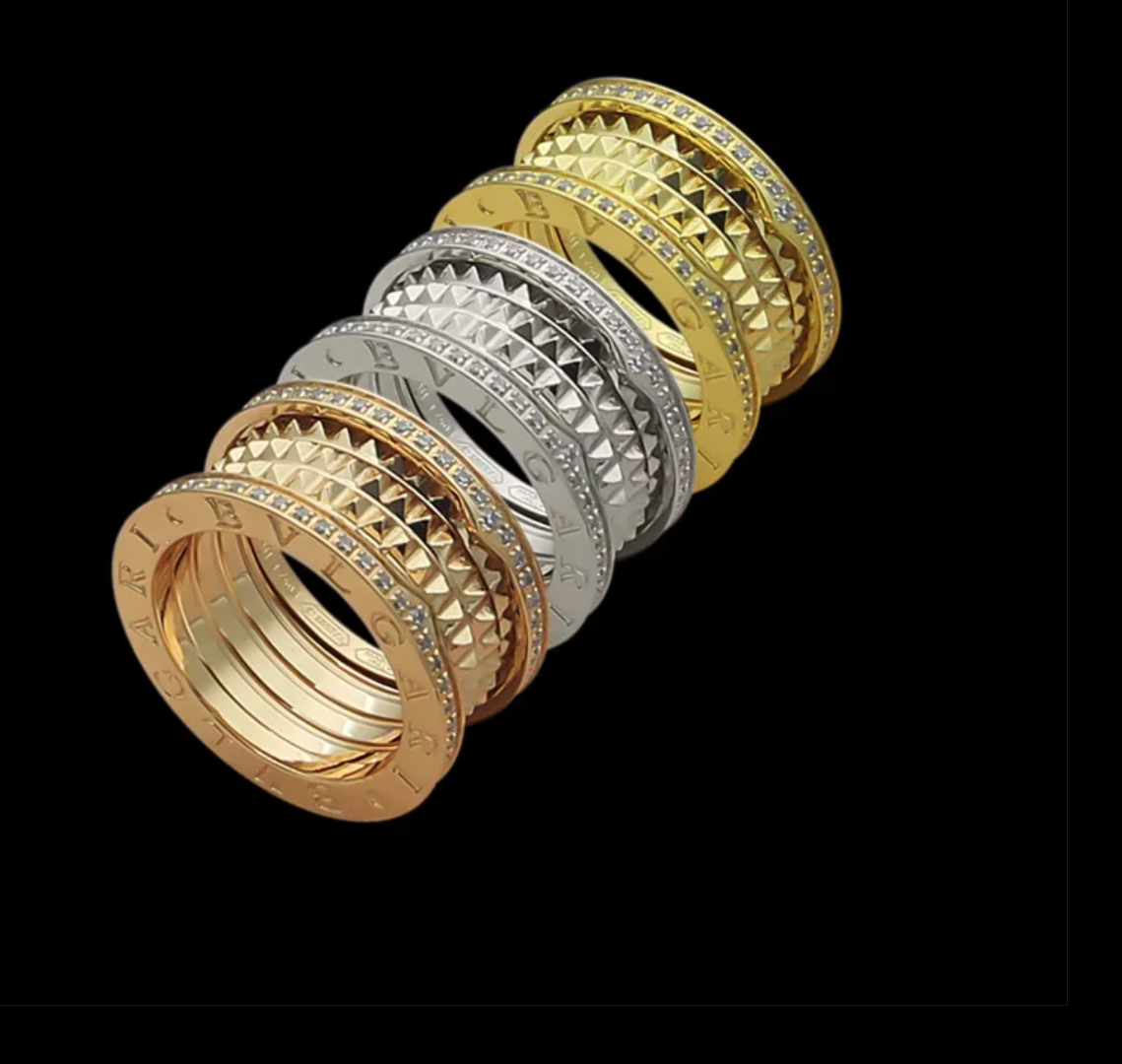 BR18  Hot Sale Fashion Rings with Diamond for Women Men Jewelry Couples Cubic Zirconia Wedding Rings Bague Femme