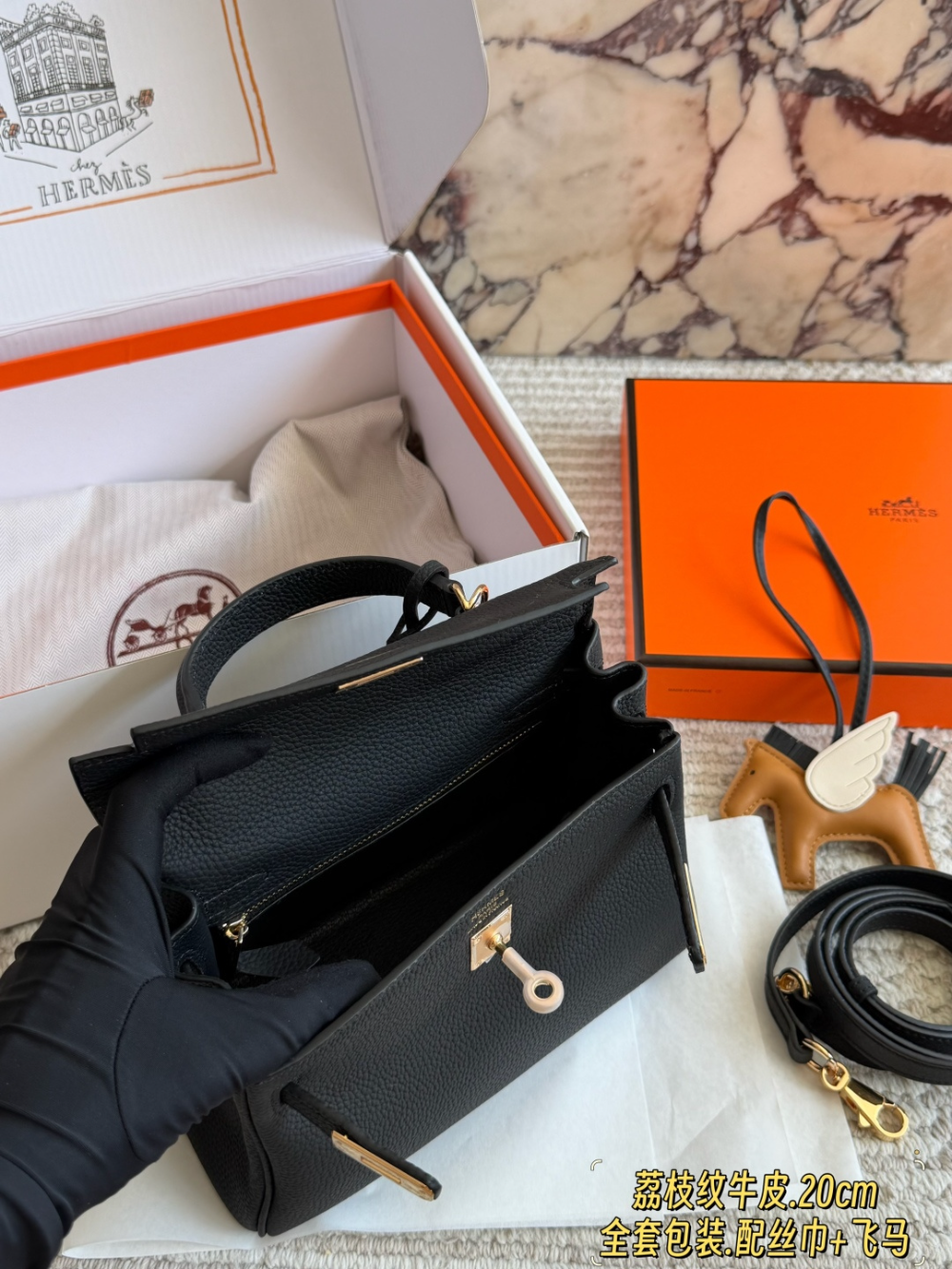 HEM122 New arrive fashion black color  bag for woman beautiful gift to choose gift size to choose 20cm