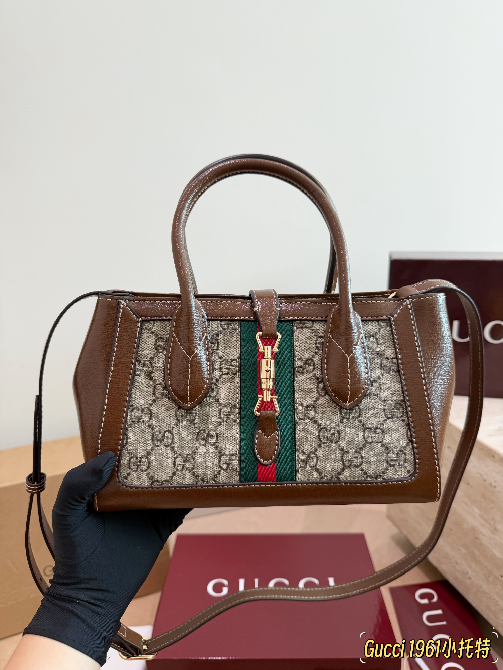 GEM226 New arrive fashion brown color bag for woman beautiful gift to choose size 24*15cm