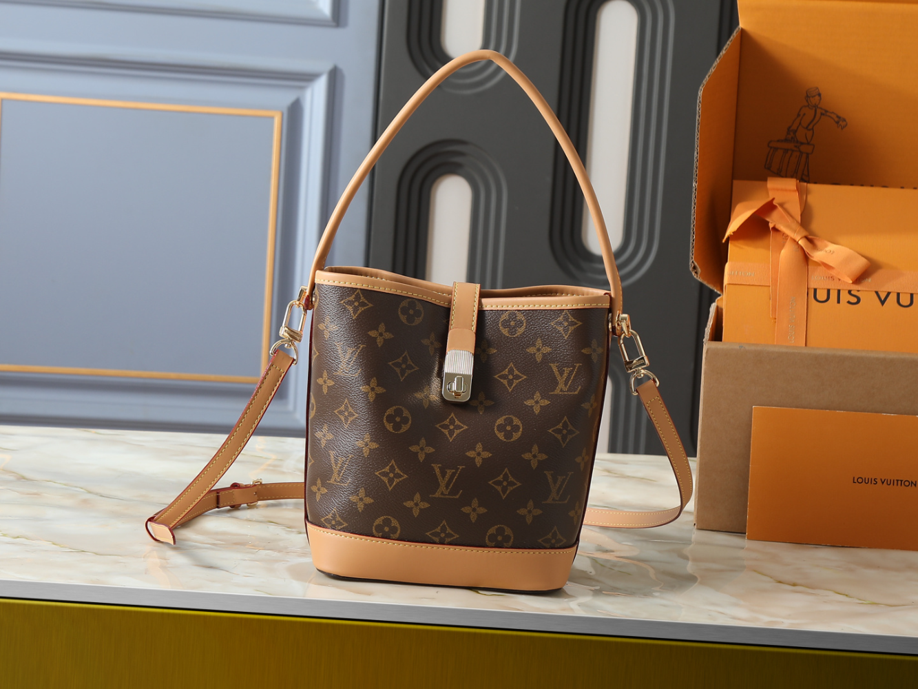 LEM439 New arrive fashion brown  bag for woman hands bag beautiful gift to choose gift 2 size