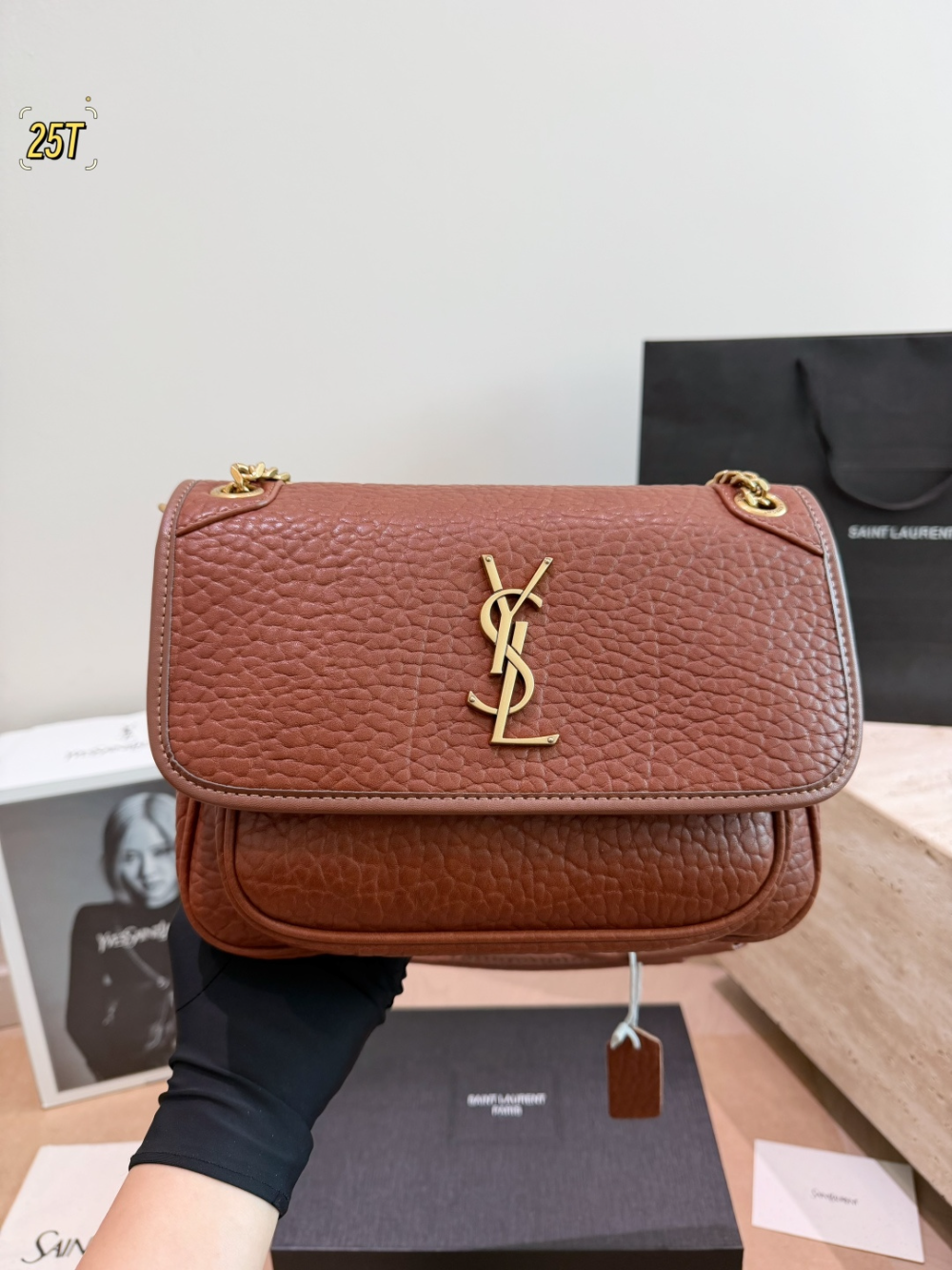 YLEM28 New arrive fashion black  red brown white bag for woman hands bag beautiful gift to choose gift 2 size