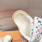 LEM453 Designer women Slippers sandals shoes for women mix color shoes high quality size 4.5cm