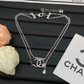CEM496 Titanium steel  Hot sale fashion Necklace for woman silver color jewelry  for woman gift
