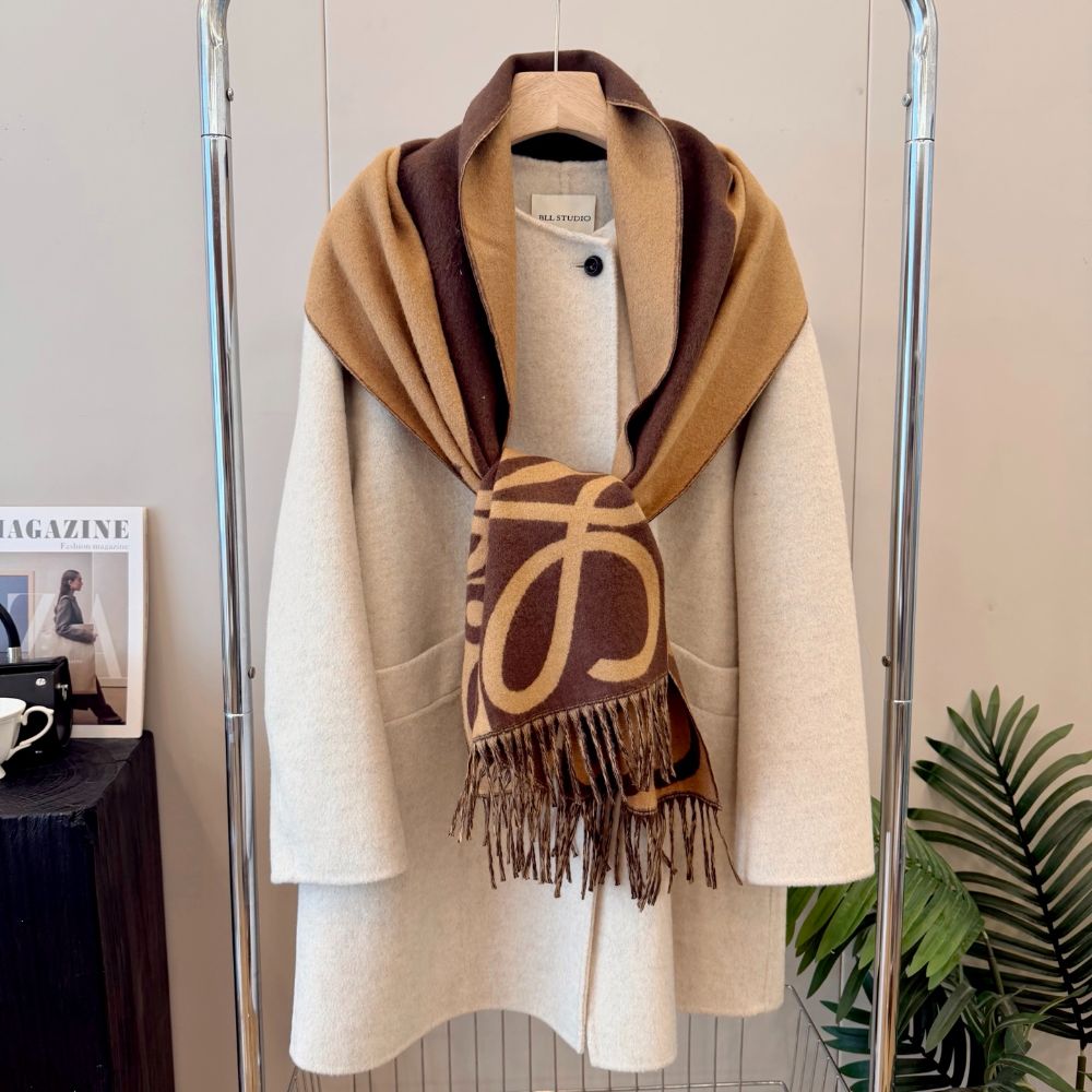 LOEM02 new arrive  Hot sale brown black khaki grey color fashion beautiful  scarf  for woman gift  to choose size 180*45cm