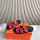 HEM101 Designer women Slippers sandals shoes for women mix color shoes high quality size 35 to 42