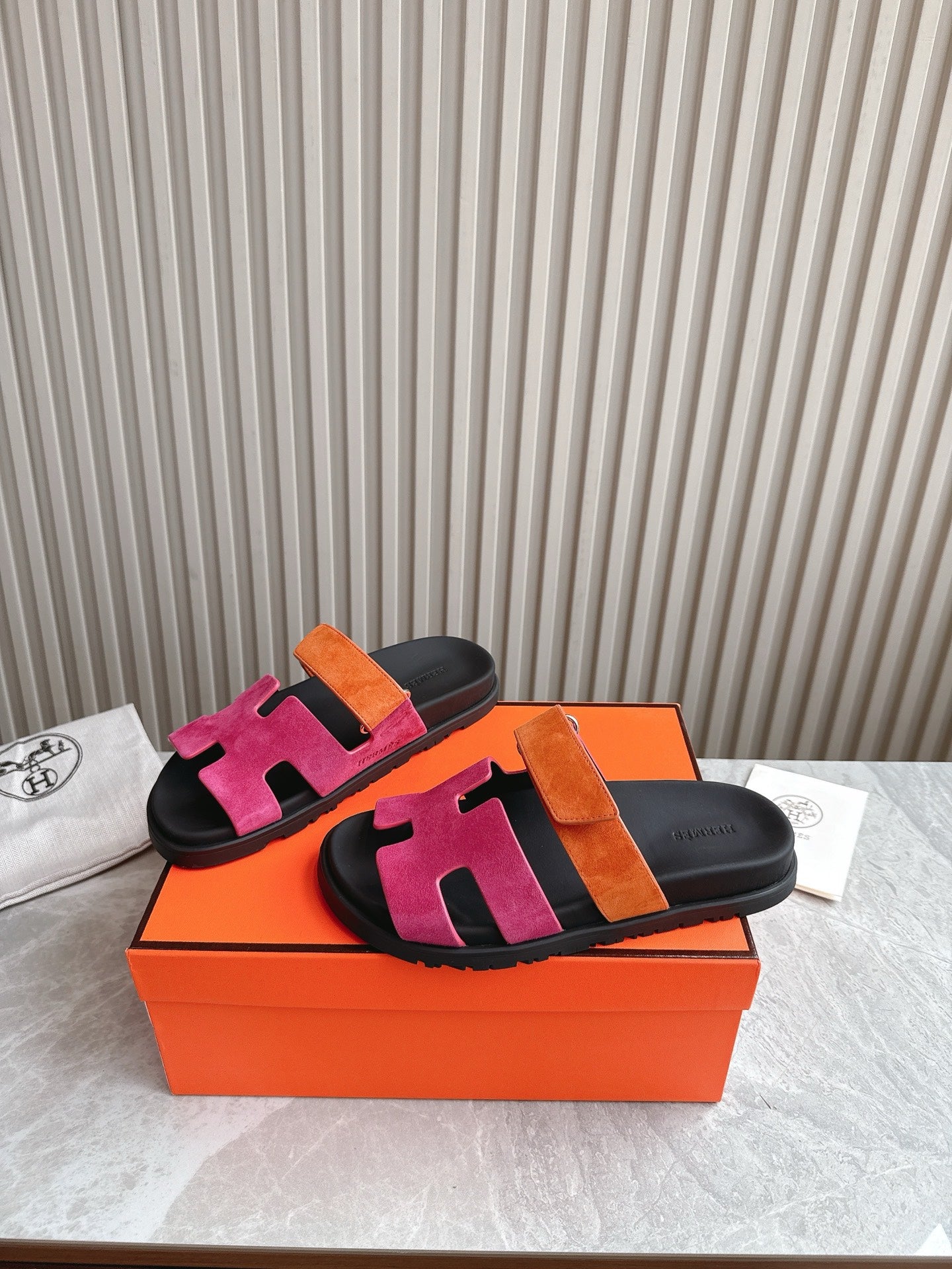 HEM101 Designer women Slippers sandals shoes for women mix color shoes high quality size 35 to 42