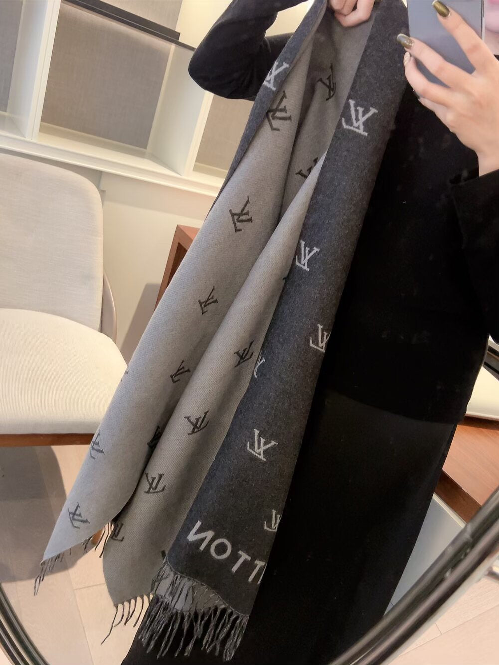 LEM293 New top Women Man Designer Scarf fashion brand 100% Cashmere Scarves For Winter Womens and mens Long Wraps Size 180✖️60cm