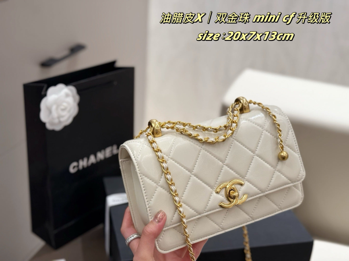 CEM242 New arrive fashion black white  red hand bag for woman beautiful gift to choose gift 20*3*17cm