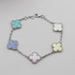 VEM35 New trendy four-leaf clover bracelet - exquisite sophisticated exclusive flattering versatile accessory