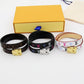 LEM311 Classic bracelet Brand Designer leather flowers Love bracelet bangles Promise Jewelry