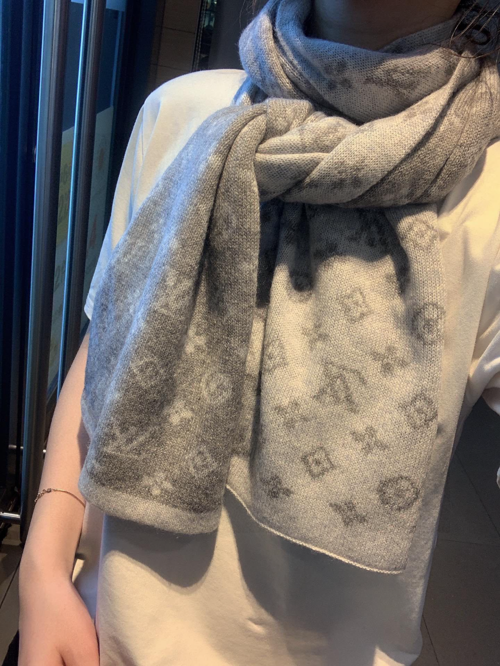 LEM606 new arrive  Hot sale grey deep blue color fashion beautiful  scarf  for woman gift  to choose 30*180cm