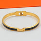HEM74 mini  Stainless Steel Wedding gold silver color bracelet bangle Bague Femme for woman gift