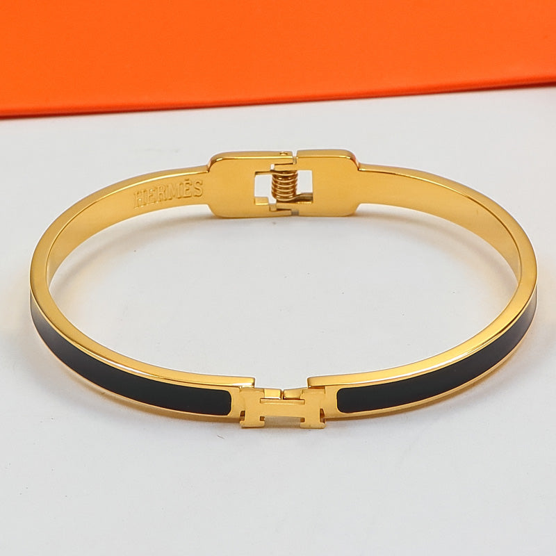 HEM74 mini  Stainless Steel Wedding gold silver color bracelet bangle Bague Femme for woman gift