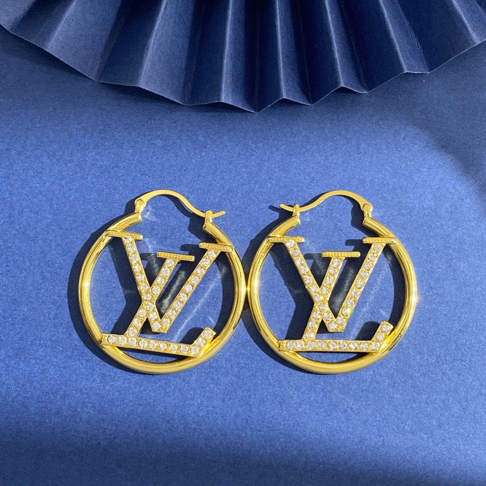 LEM568 New Arrive Fashion Gold Color Full Diamond Earring for Woman Jewelry Beautiful Jewelry To Choose Gift