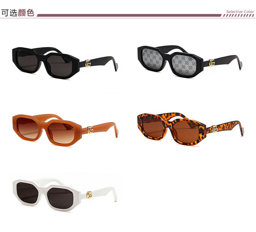 GEM218 Designer sunglasses luxury Spicy girl style sunglasses for women Sexy trend men gift glasses Beach shading UV protection polarized glasses with box